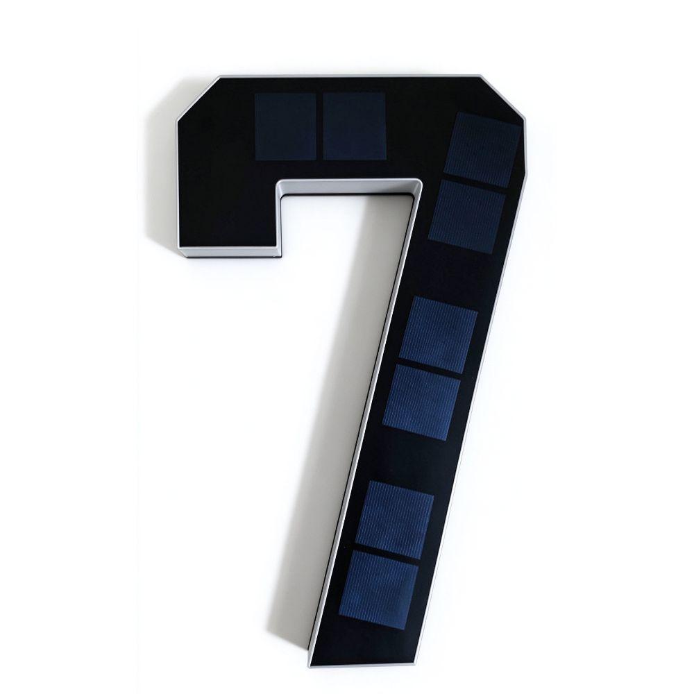 No Wiring Solar Lighted House Numbers Light 6.7IN Solar Digital Doorplate Porch