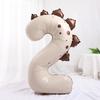 40Inch Giant Dinosaur Number Balloons Boy Girl Jungle Birthday Party Decoration Kids 1st Birthday Cartoon Foil Balloon Supplies