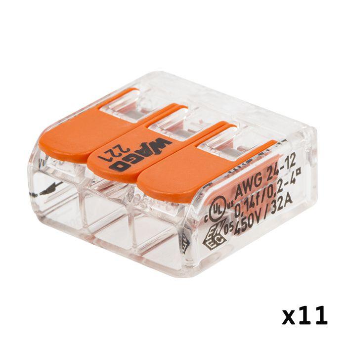 Blister Panaché De 20 Bornes De Connexion Automatique 2,3 Et 5 Entrées S221