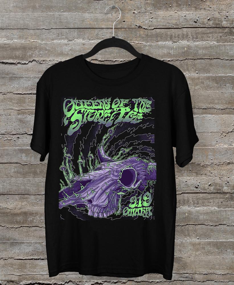 

New Queens of the Stone Age Band Tour Gift For Fan Black S-XL T-shirt Unisex T-Shirt XL