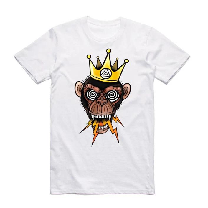 New Art Society x Retro Kings The Mad King White T-Shirt SMALL-3XLARGE Limite... S разноцветный