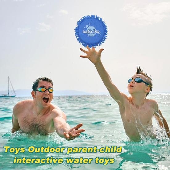 2er-Pack Wasser-Frisbees, saugfähiger Schwamm, verbessert die Eltern-Kind-Bindung, Wasserspielzeug, Outdoor-Strand-Pool-Frisbee