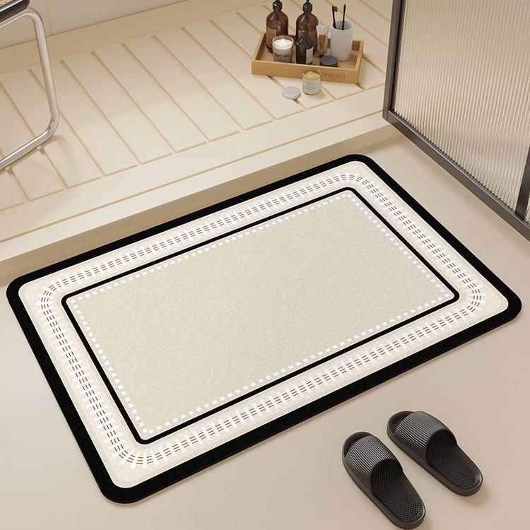 Bathroom Carpet, Bathroom, Bathroom Floor Mat, Non-Slip And Strong Absorbent Toilet, Bathroom At The Door, Diatom Mud Quick-Drying Foot Pad