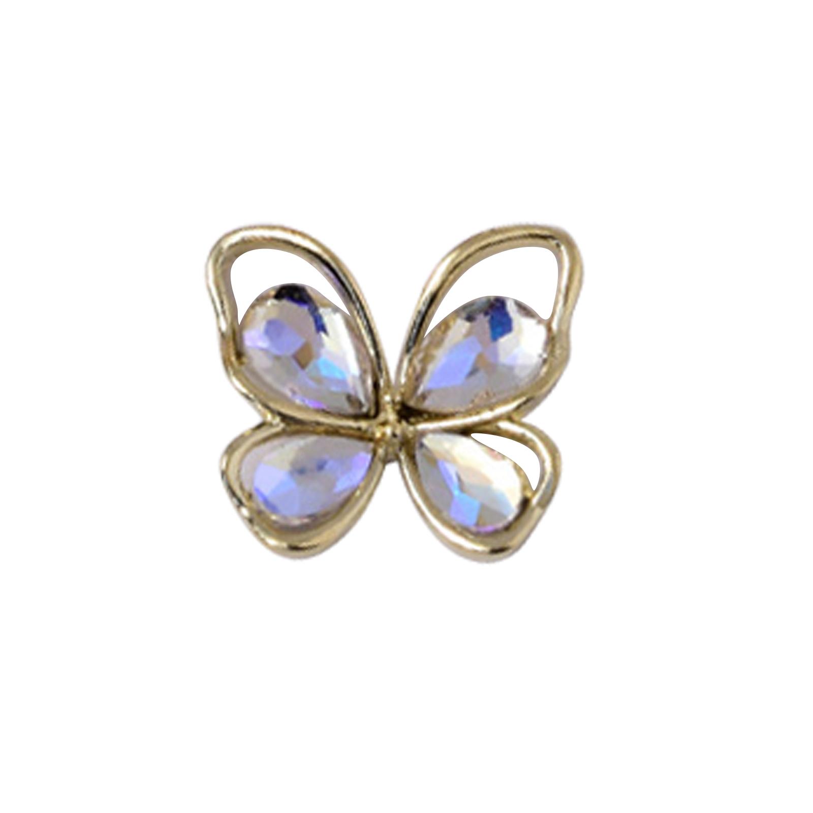 

3D-подвески для дизайна ногтей в виде бабочек, стразы для ногтей, драгоценные камни для ногтей, литые гвоздики для ногтей, бриллианты для самостоятельного украшения ногтей 1