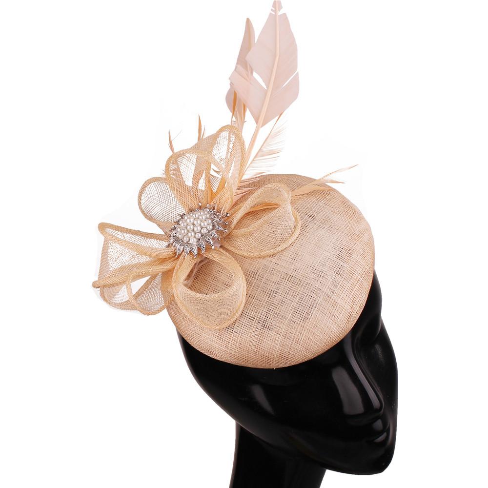 High-Quality Hemp Yarn Aristocratic Headgear, New Fashionable European And American Style Hair Accessories, Hairpins, And High-End Top Hats