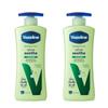 [Confezione da 2] Vaselina Cura Intensiva Aloe Lenitiva Lozione per il Corpo 400ml x 2 Pezzi Lenitiva & Idratante