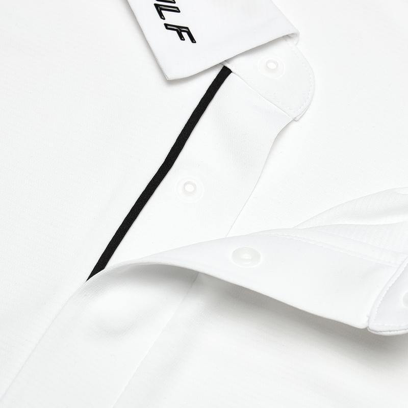 New FILA Golf Series Polo Shirt Men's Jade White A61M425105FWT