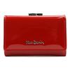 Echtes Leder + Damen-Portemonnaie aus Kunstleder Pierre Cardin 07 SHINY 117