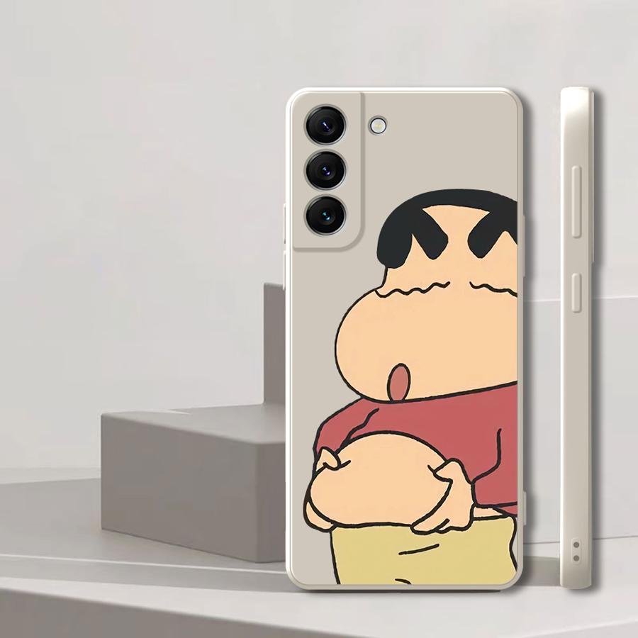 Phone Cover Case for Samsung Galaxy A50 A56 A71 A73 A05 A06 A04 A02s A53 A03 A30s A20s Cute Crayon Shin-chan