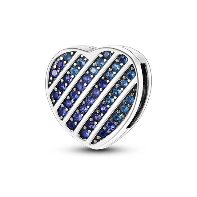 New Arrival 925 Silver Pave Sparkling Clip Safety Chain Charms Fit Original Clasp Bracelet