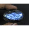 89Cts. Natural Labradorite Blue Fire Oval Cabochon Loose Gemstone 26X43X09MM B-15
