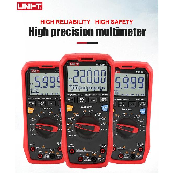 UNI-T UT61E+ UT61D+ UT61B+ UT33A UT33B UT33C UT33D Plus Profesyonel Dijital Multimetreler True RMS Otomotiv Multimetresi