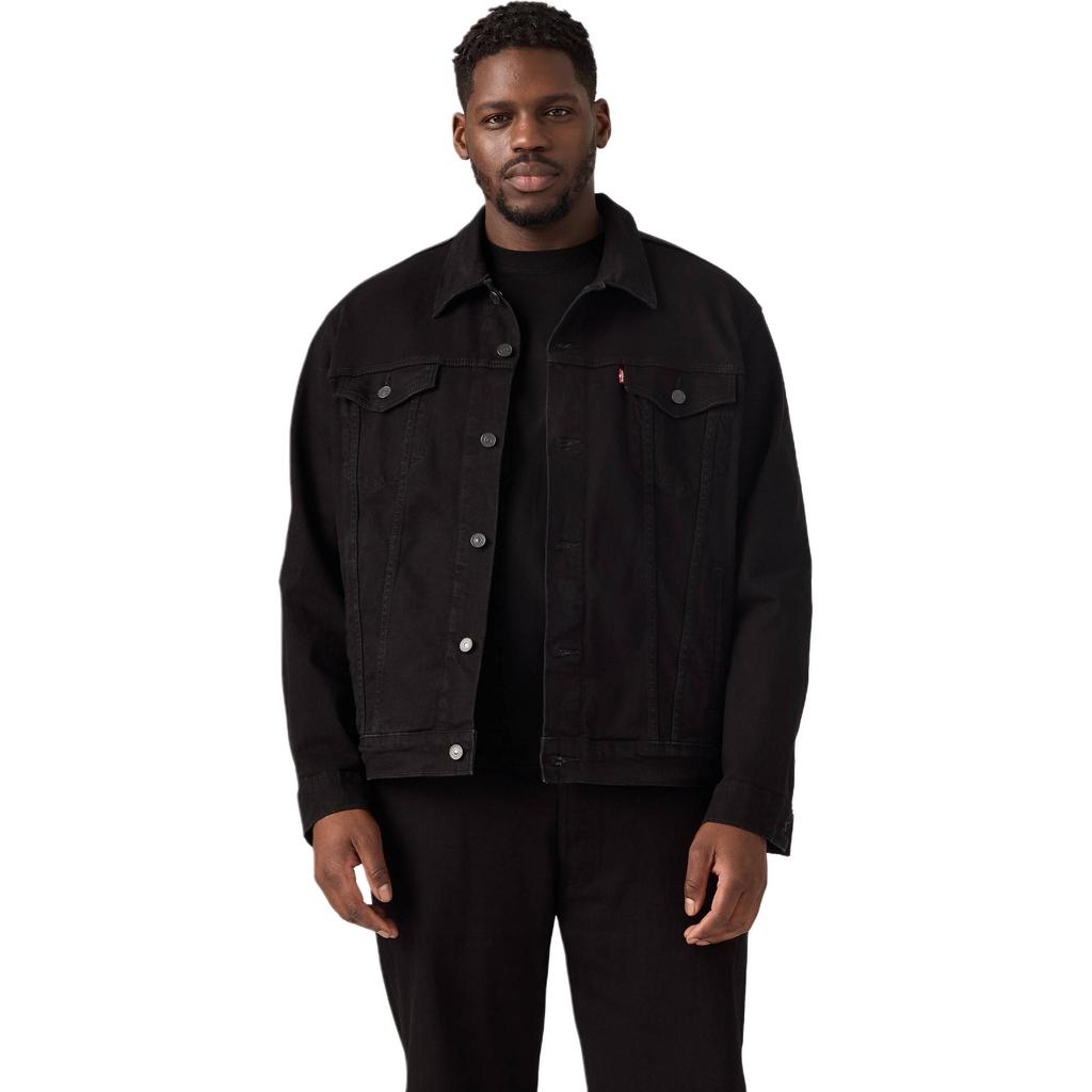 Levis Casual Oversized Long Sleeve Denim Jacket Men jackets Black 07158-0020