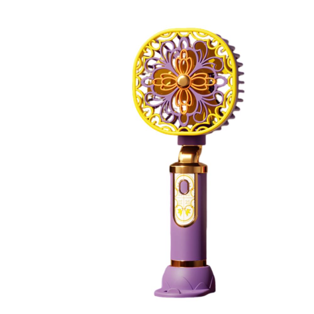 

Quiet Operation Portable Electric Fan Retro USB Rechargeable Fan Indoor Outdoor Use фиолетовый