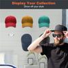AEE2-16 PCS Adhesive Hat Hooks For Baseball Caps, Strong Hat Organizer, Minimalist Hat Display, Hat Hangers For Wall (White)