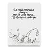Winnie The Pooh Quotes Canvas Posters and Prints Classic Cartoon Movie Art Painting Black White Picture Kids Room Wall Art Decor