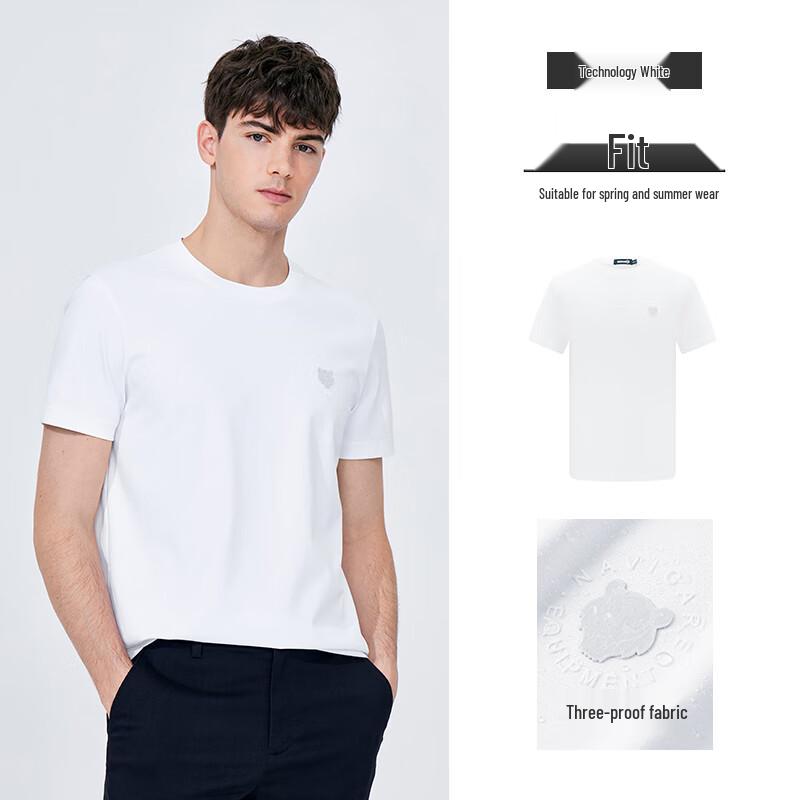 

Navigare Men s Crew Neck Stain-Resistant Short Sleeve T-Shirt S/46