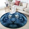 Tiger Pattern Round rug,Carpet Rug for Living Room Bedroom Sofa Playroom Decor,Non-slip Floor Mat,Holiday Gifts and Birthday Gifts.