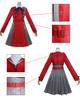 Costume Cosplay Lycoris Recoil Chisaku Nishikigi con Perfetto per Scuola e Abbigliamento da Palco Uniforme Nishikigi con Taglia [Qualità Eccellente] Parrucca, Adulti,