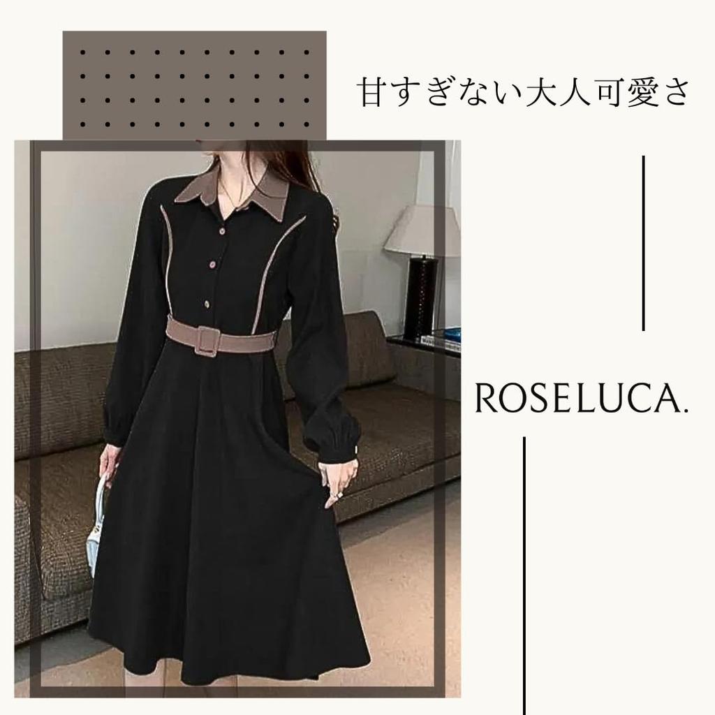 Classic Long Covered White High Beautiful Size L ROSELUCA. Women's Dress, Autumn/Winter, Sleeves, Buttons, A-Line, Belted, Collar, Waist, Silhouette,