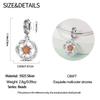Original Charms Copper Floral Hanging Decorations Plants Beads Fit Bracelet Women Jewelry Making Diy Gift