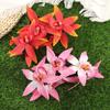 AWAYTR Künstliche Cymbidium Blume Haarspangen Mode Stoff Haarspangen Krabbe Für Mädchen Geschenk Haarschmuck Valentinstag Kopfschmuck