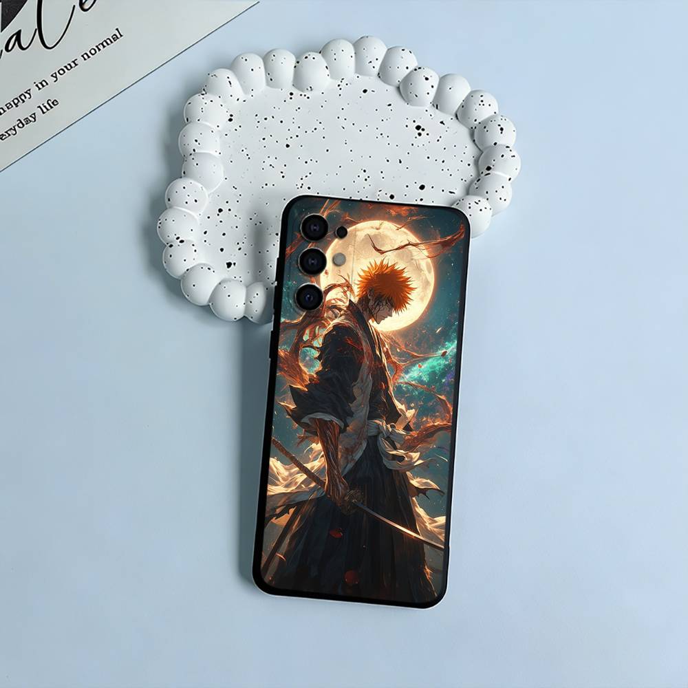 

B-BLEACH Soft Silicone Case for Samsung S25, S24, S21, S22, S23, S30, Ultra, S20, Plus, FE, Lite-Black Samsung S24ULTRA