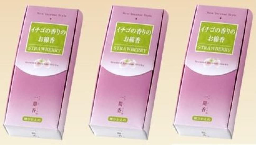 

Baieido Ichigoko Набор из 3 коробок благовоний с ароматом клубники