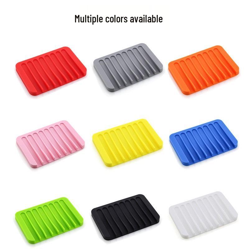 Rutschfester Seifenhalter und Abtropfmatte aus Silikon für Badezimmerarmatur