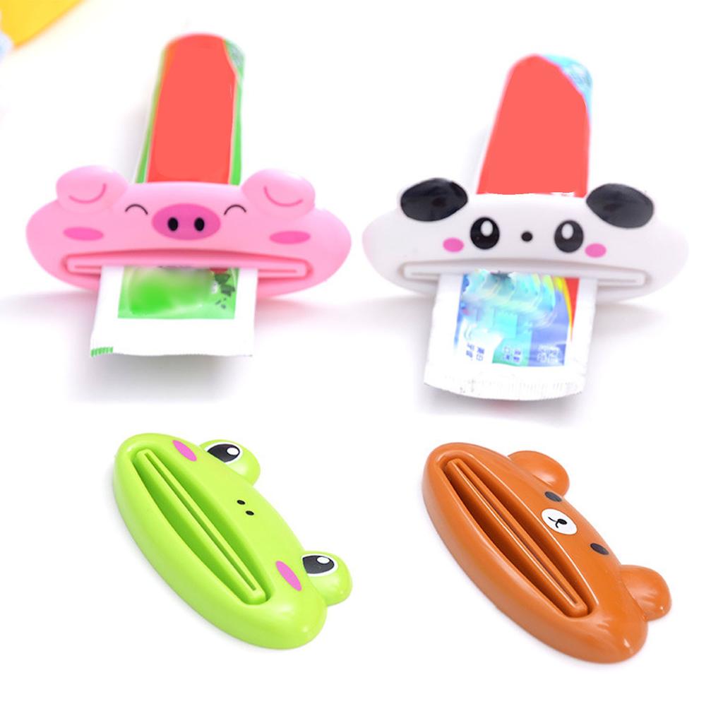 Toothpaste Squeezer Cartoon Animal Shaped ABS Plastic Toothpaste Tube Dispenser for Home