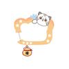 Cartoon Cute Musical Notes Carabiner Acrylic Keychain Pendant Creative Backpack Hanging Decoration Accessories Holiday Gifts