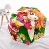1pc Doremi Fairy Outdoor Umbrella - Automatic Opening/Closing, Portable 3-Fold Design, 8-Bone Iron Frame, Perfect Gift for Fans, Travelers, Daily Use,