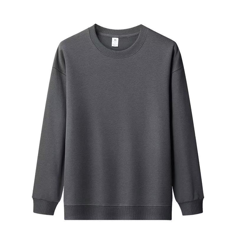 Unisex Heavyweight Cotton Crew Neck Sweatshirt - Minimalist Japanese Style