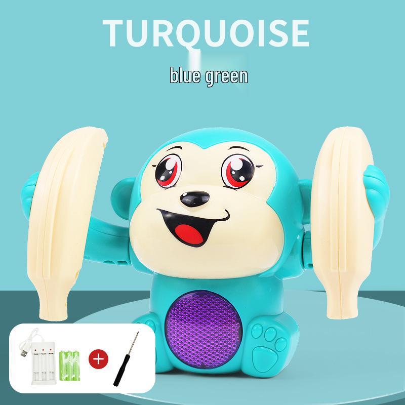 Electric Rolling Monkey Toy with Lights & Music for Early Childhood Education