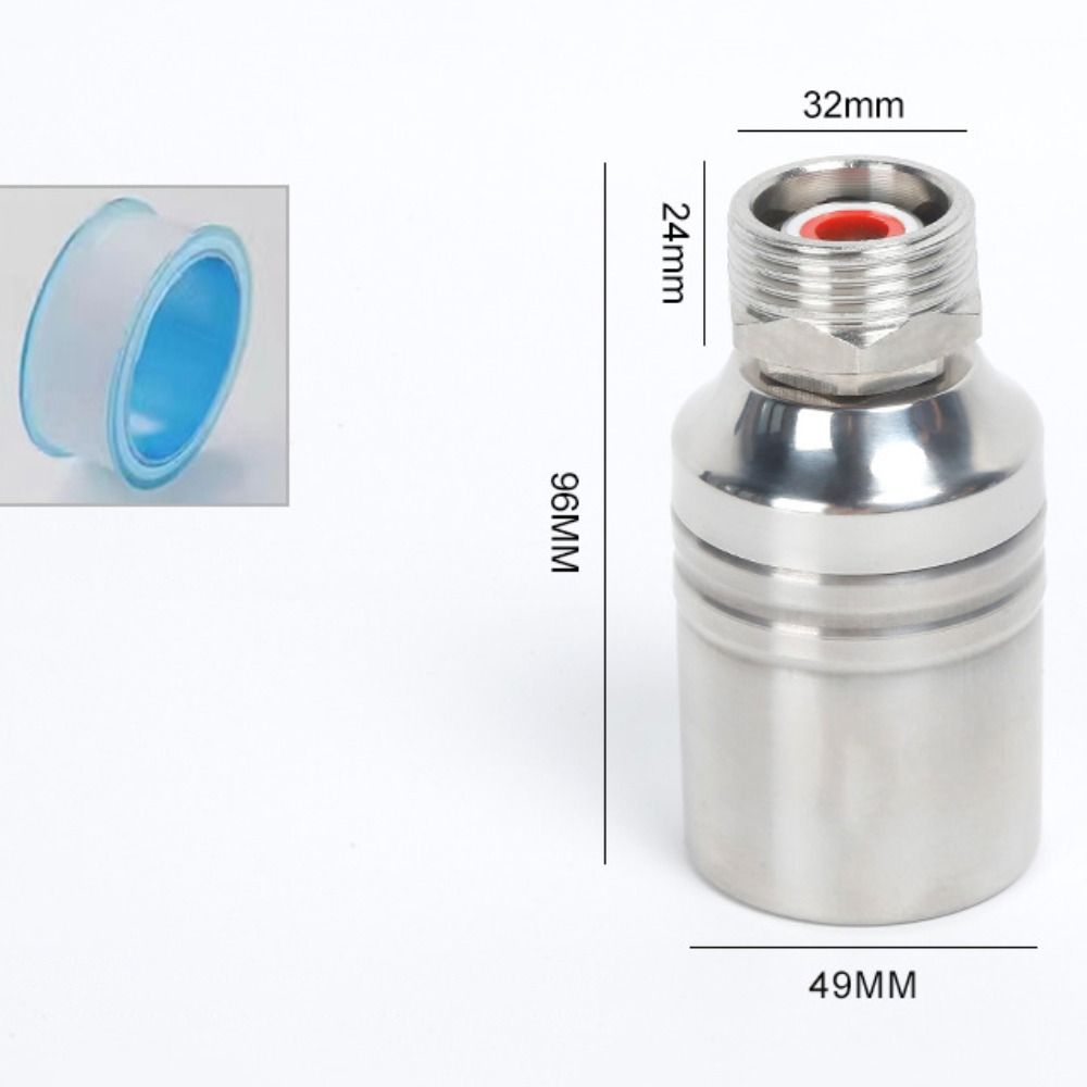 Stainless Steel Floating Ball Valve Silver 1/2"3/4"1" Water Tower Shutoff Valve Automatic Water Level Controller