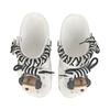 Crocs Crush Clog EVA Murray Puppy Decorative Buckle Hand Painted Graffiti Casual Stylish Versatile Hole Shoes Unisex White