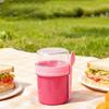 With Spoon Breakfast Cup Dressing Holder Yogurt Container Portable Oatmeal Cup  School