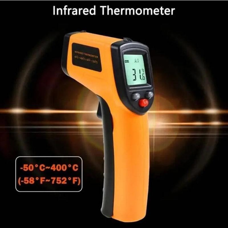 Non-Contact Digital Laser Grip Infrared Thermometer Temperature -58F-716F(-50C-380C), Digital Instant Read Meat Thermomete