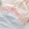 Women's Low Waist Vertical Striped Cotton Panties Simple Comfortable Briefs Four Seasons Wearable Underwear EMA