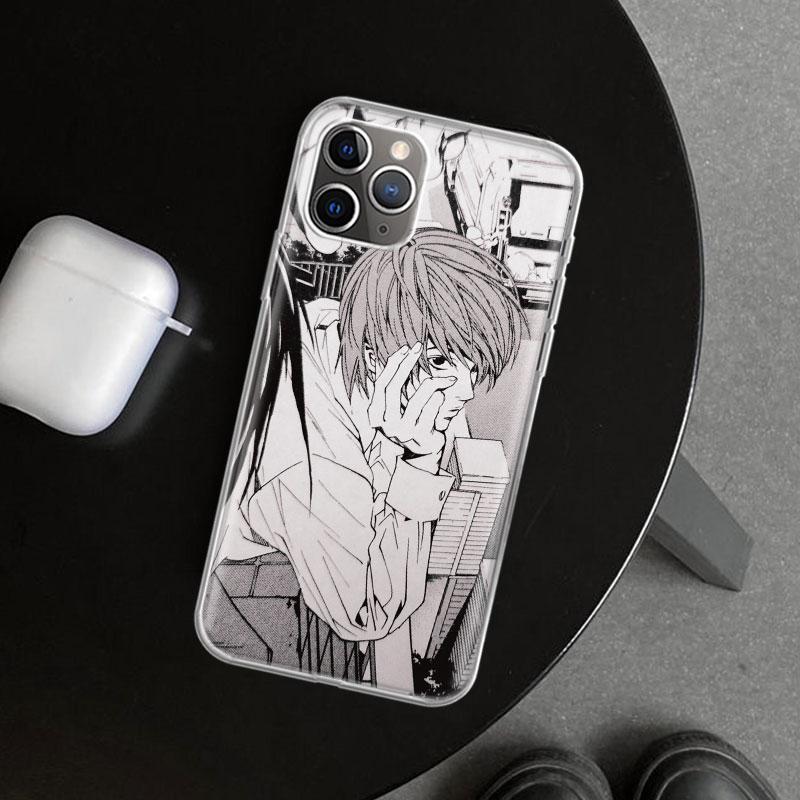 

N-Note D-Death Yagami Light Phone Case Cover for iPhone 11 12 13 Mini 14 15 Plus 16 Pro Max 17 Air 7 8 + SE Art Customized Funda iPhone 13 Pro Max