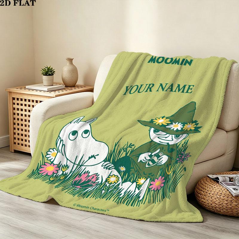 Custom Moomin Blanket, High quality Comfortable for All Seasons, Home Decor, Warmth and Comfort