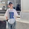 Boys Summer Cotton Short Sleeve T Shirt Breathable Round Neck Casual Top for Kids