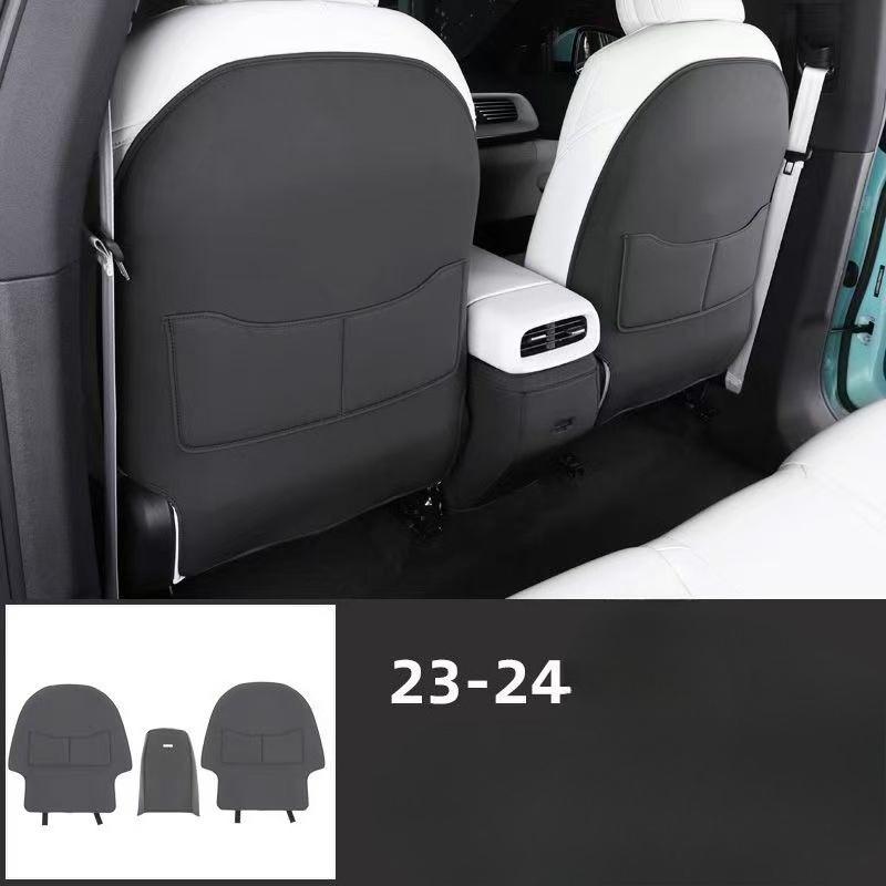 Leather Seat Back Kick Protector Backseat Mat Seat Cover Waterproof Armrest Box Anti Kick Accessories For Xpeng G6 2024
