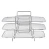 3 Layer Fryer Rack Stackable 304 Stainless Steel Dehydrator Rack Detachable Multi Layer Grill Rack