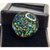 10-12 Ct Cabochon Black Fire Opal Round Cut Fabulous Certified Loose Gemstone