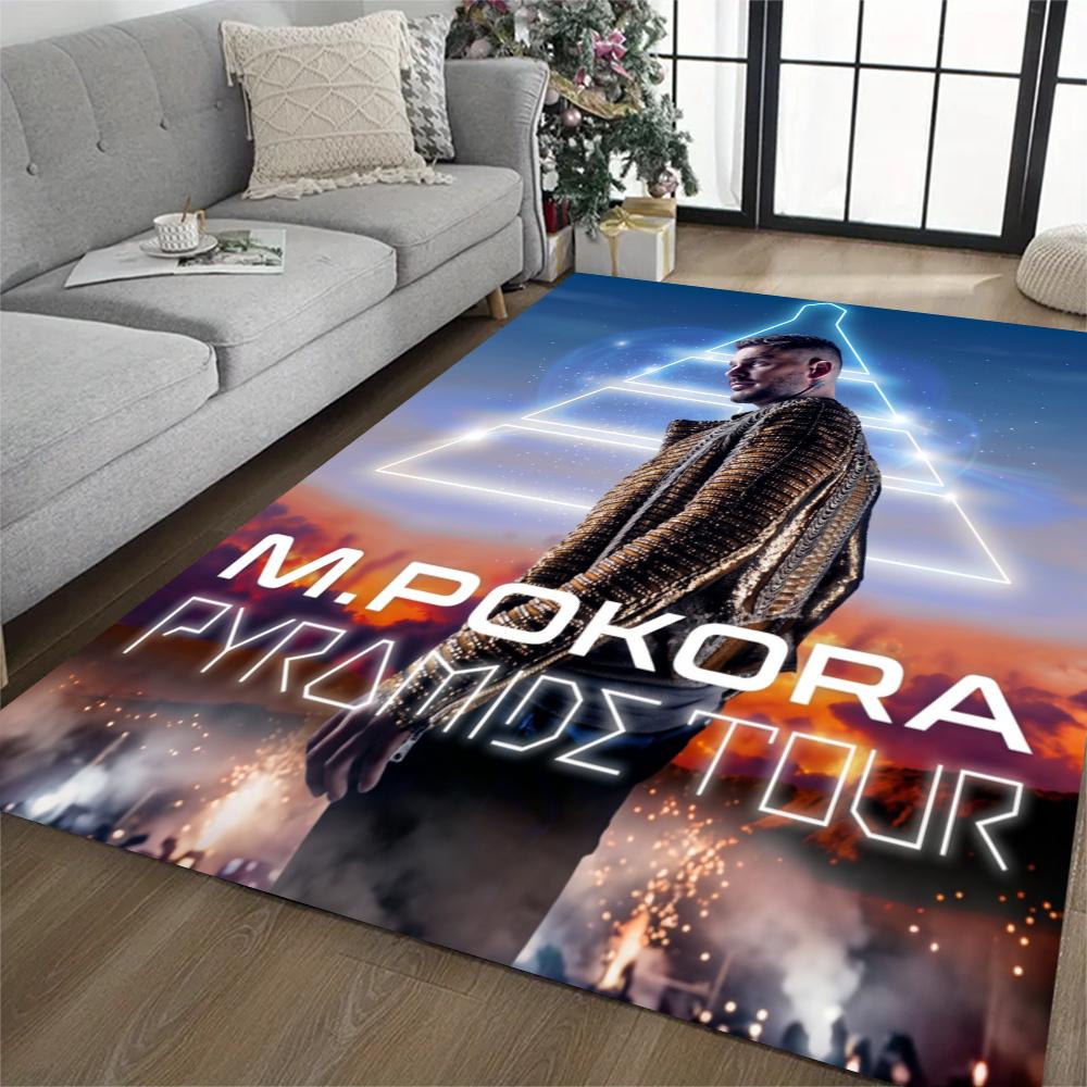 M Pokora Music Carpet Design For Entryway Dormitory Outdoor Dining Room Antislip Carpet Decorate Offices Luxury Gift For Birthday Christmas Wedding