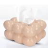 Electroplated Ceramic Tissue Box Case Holder Decorative Elegant Facial Tissue Napkin Dispenser Box