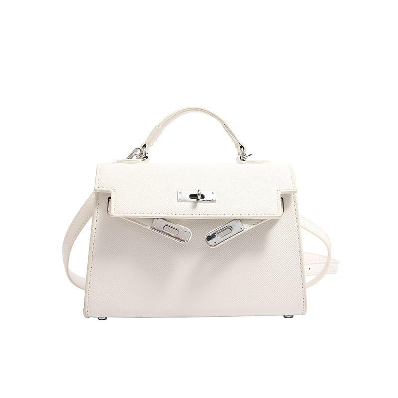 

Simple Western-style Kelly Bag 2026 New Fashionable One-shoulder Cross-body Commuter Handbag one size белый