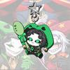 Hra The Freak Circus Pierrot Cosplay Kľúčenka Kawaii Akrylový Joker Klaun Prívesok Kľúčenka Kľúčenka Doplnok na tašku Ozdoba Rekvizity