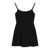 Black square neck suspender dress women's 2026 summer small a-word short skirt high-end temperament waist skirt